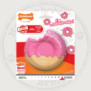 NYLABONE EXTREME CHEW DONUT GLAZE BACON LARGE