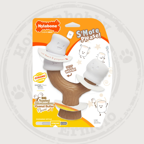 NYLABONE MARSHMALLOW STICK LARGE