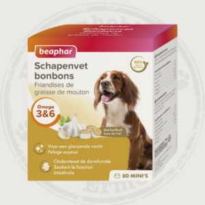 BEAPHAR SCHAPENVET BONBONS KNOFLOOK MINI 245GR