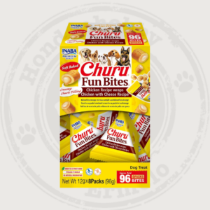CHURU FUN BITES KIP & KAAS WRAPS 12GR X 8 PAKJES (96 SNACKS)