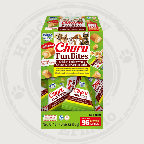 CHURU FUN BITES KIP & KALKOEN WRAPS 12GR X 8 PAKJES (96 SNACKS)